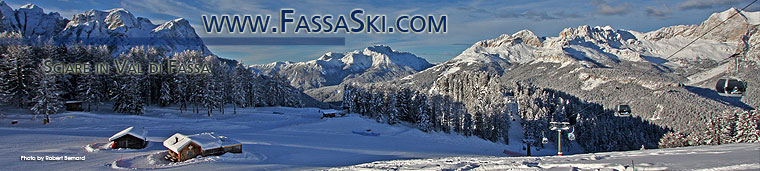 Sciare in Val di Fassa nel Dolomiti Superski