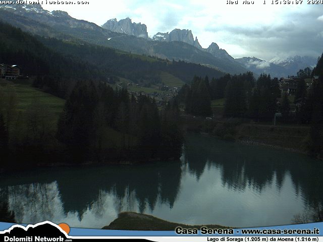 Immagine Live Lago di Soraga webcam